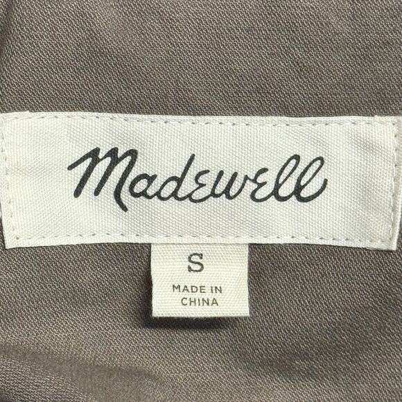 Madewell Men's Field Jacket Small Cargo Green Packable Hood Pockets 100% Cotton - Picture 4 of 13